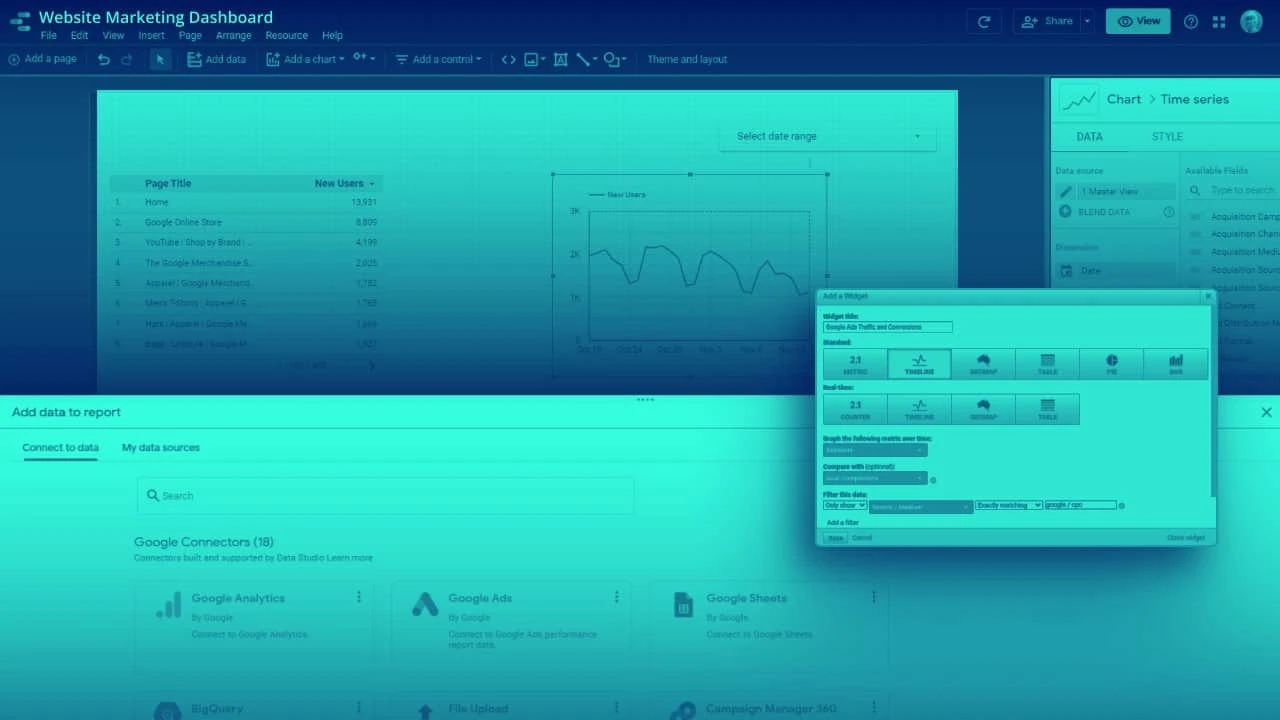 How to Use Google Analytics With Google Data Studio